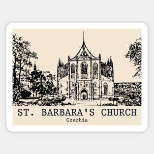 St. Barbara's Church - Czechia Magnet